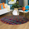 Caribbean Cove Collection Area Rug -  Trinidad Round Multi  lifestyle 45