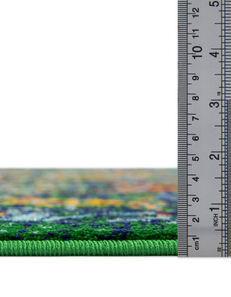Caribbean Cove Collection Area Rug -  Dominica Rectangle Green  lifestyle 4