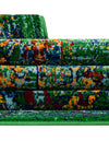 Caribbean Cove Collection Area Rug -  Dominica Rectangle Green  lifestyle 13