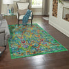 Caribbean Cove Collection Area Rug -  Dominica Rectangle Green  lifestyle 14