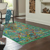 Caribbean Cove Collection Area Rug -  Dominica Rectangle Green  lifestyle 15