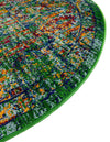 Caribbean Cove Collection Area Rug -  Dominica Round Green  lifestyle 27