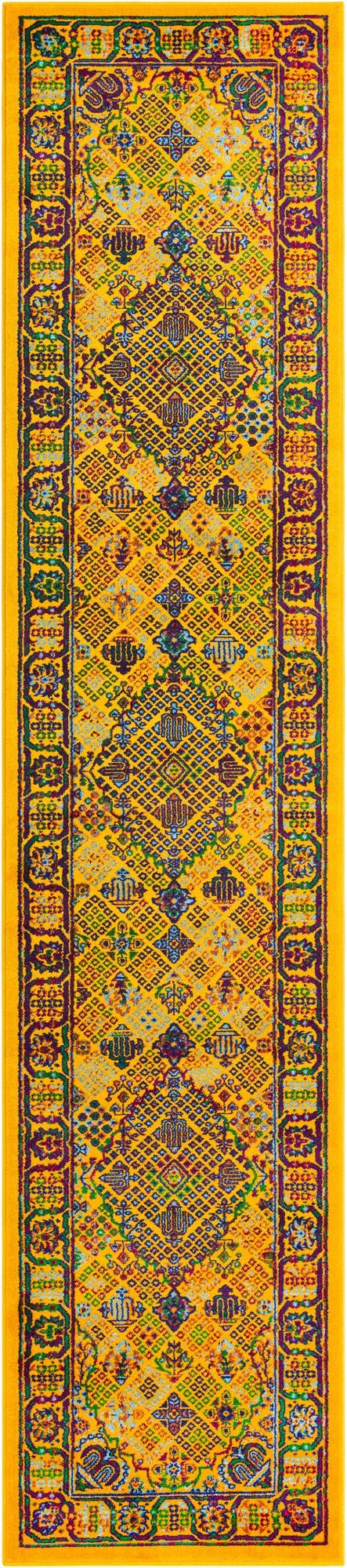 Caribbean Cove Collection Area Rug -  Mustique Runner Multi  lifestyle 25