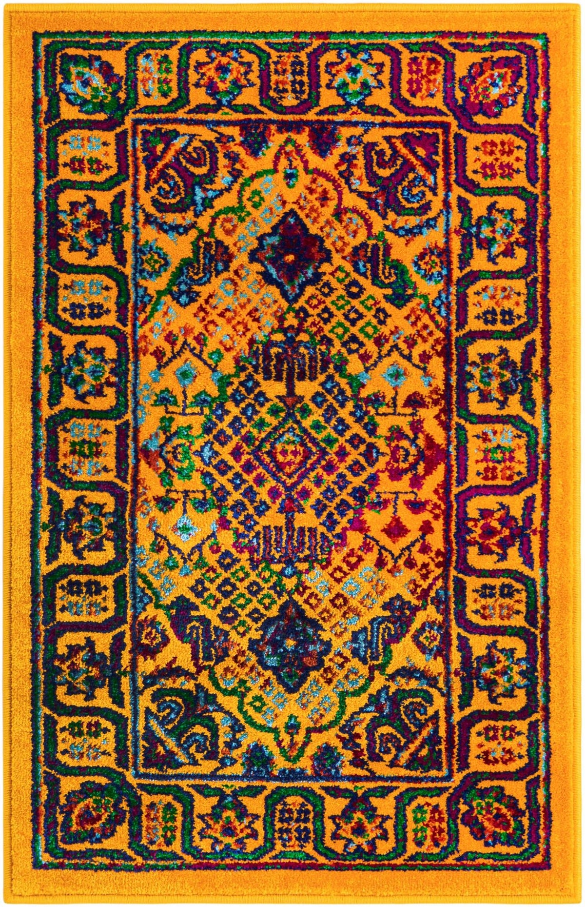 Caribbean Cove Collection Area Rug -  Mustique Rectangle Multi  lifestyle 4