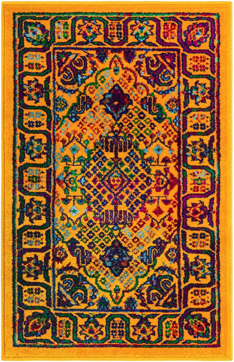 Caribbean Cove Collection Area Rug -  Mustique Rectangle Multi  lifestyle 4