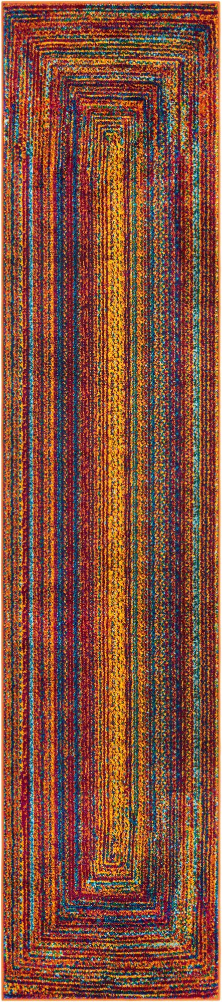Caribbean Cove Collection Area Rug -  Martinique Runner Multi  lifestyle 16