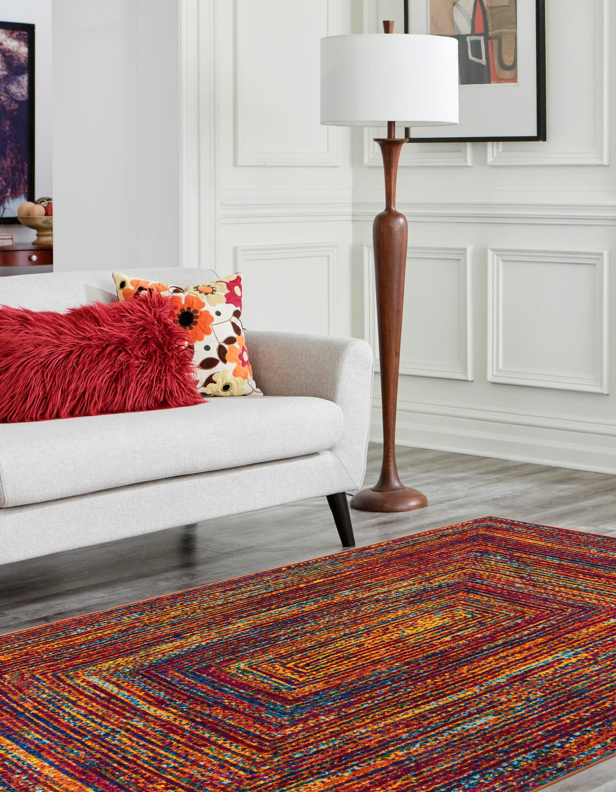 Caribbean Cove Collection Area Rug -  Martinique Rectangle Multi  lifestyle 3