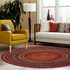 Caribbean Cove Collection Area Rug -  Martinique Round Multi  lifestyle 45