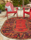 Safari Escape Rugs Collection Area Rug - Serengeti Oval Multi  lifestyle 25