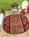 Safari Escape Rugs Collection Area Rug -  Kalahari Oval Multi  lifestyle 24