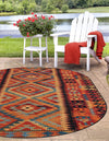 Safari Escape Rugs Collection Area Rug -  Kalahari Oval Multi  lifestyle 29