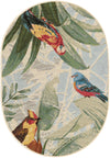 Garden Terrace Escape Collection Area Rug -  Tropic Oval Multi  lifestyle 14