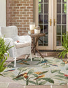 Garden Terrace Escape Collection Area Rug -  Tropic Octagon Multi  lifestyle 25