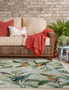 Garden Terrace Escape Collection Area Rug -  Tropic Square Multi  lifestyle 21
