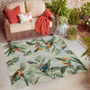 Garden Terrace Escape Collection Area Rug -  Tropic Square Multi  lifestyle 51
