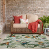 Garden Terrace Escape Collection Area Rug -  Tropic Square Multi  lifestyle 56