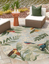 Garden Terrace Escape Collection Area Rug -  Tropic Oval Multi  lifestyle 19
