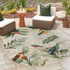 Garden Terrace Escape Collection Area Rug -  Tropic Oval Multi  lifestyle 54