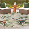 Garden Terrace Escape Collection Area Rug -  Tropic Oval Multi  lifestyle 59