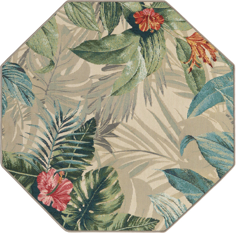 Garden Terrace Escape Collection Area Rug -  Paradise Octagon Multi  lifestyle 15