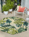 Garden Terrace Escape Collection Area Rug -  Ivy Octagon Green  lifestyle 25