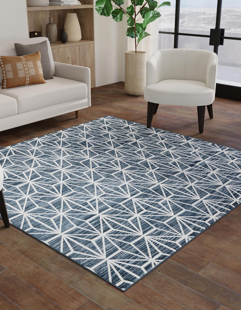 Metro Heights Collection Area Rug -  Hudson Square Navy Blue  lifestyle 68