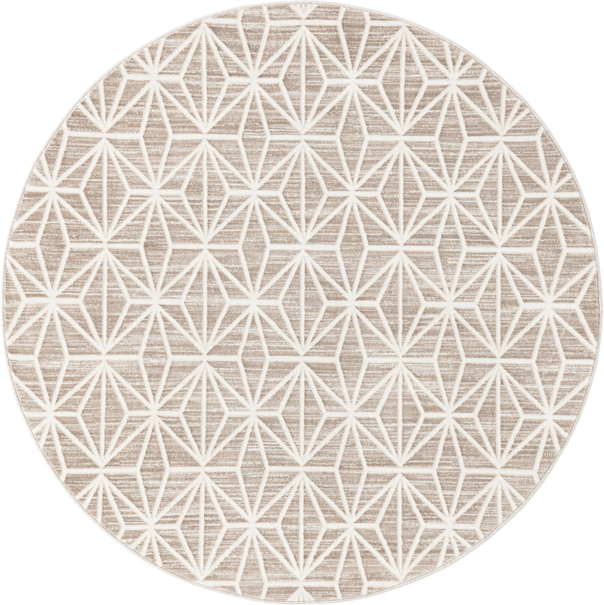 Metro Heights Collection Area Rug -  Hudson Round Brown  lifestyle 58