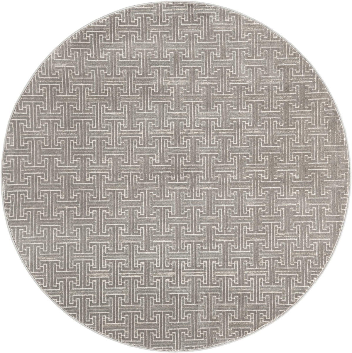 Metro Heights Collection Area Rug -  Hamilton Round Gray  lifestyle 24