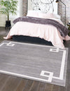 Metro Heights Collection Area Rug -  Bronx Square Gray  lifestyle 65