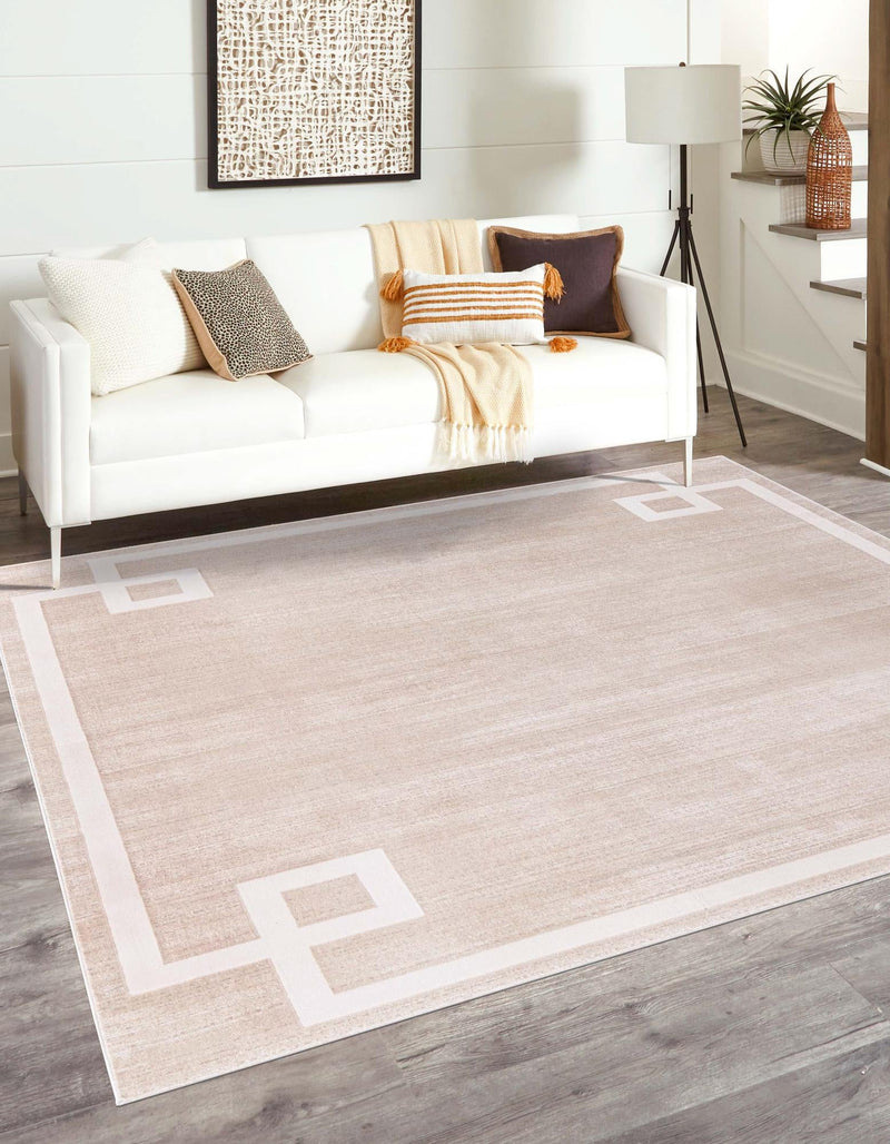 Metro Heights Collection Area Rug -  Bronx Square Beige  lifestyle 66