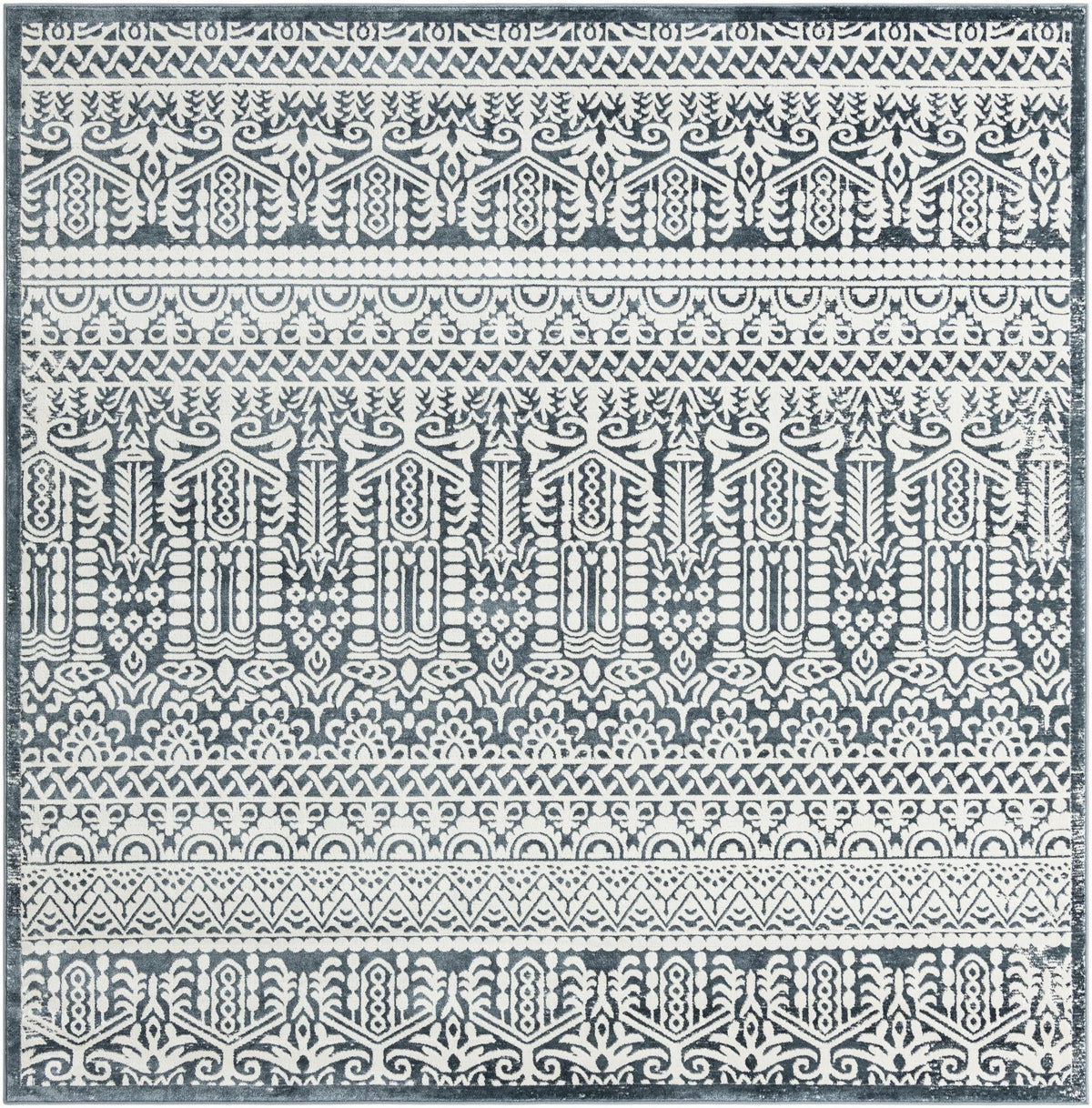 Metro Heights Collection Area Rug -  Chelsea Square Blue  lifestyle 91
