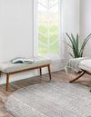 Metro Heights Collection Area Rug -  Chelsea Round Gray  lifestyle 70