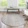 Metro Heights Collection Area Rug -  Chelsea Round Gray  lifestyle 92