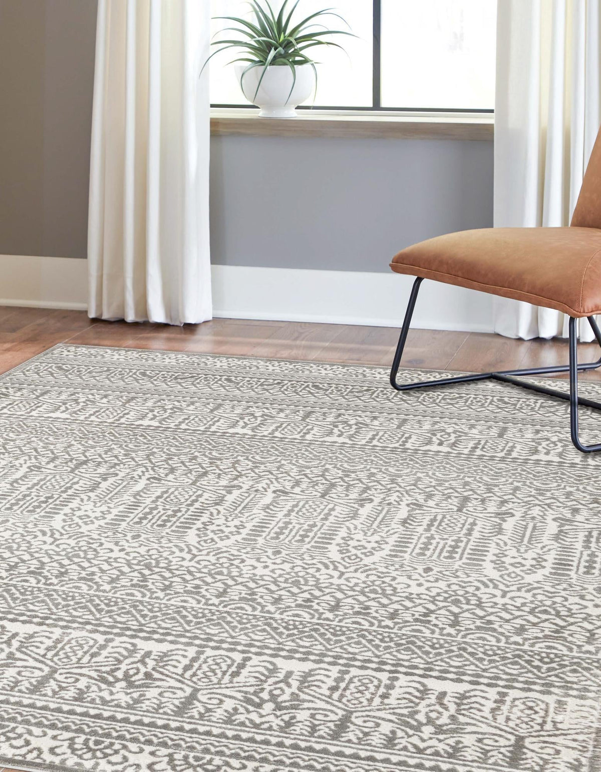 Metro Heights Collection Area Rug -  Chelsea Rectangle Gray  lifestyle 7