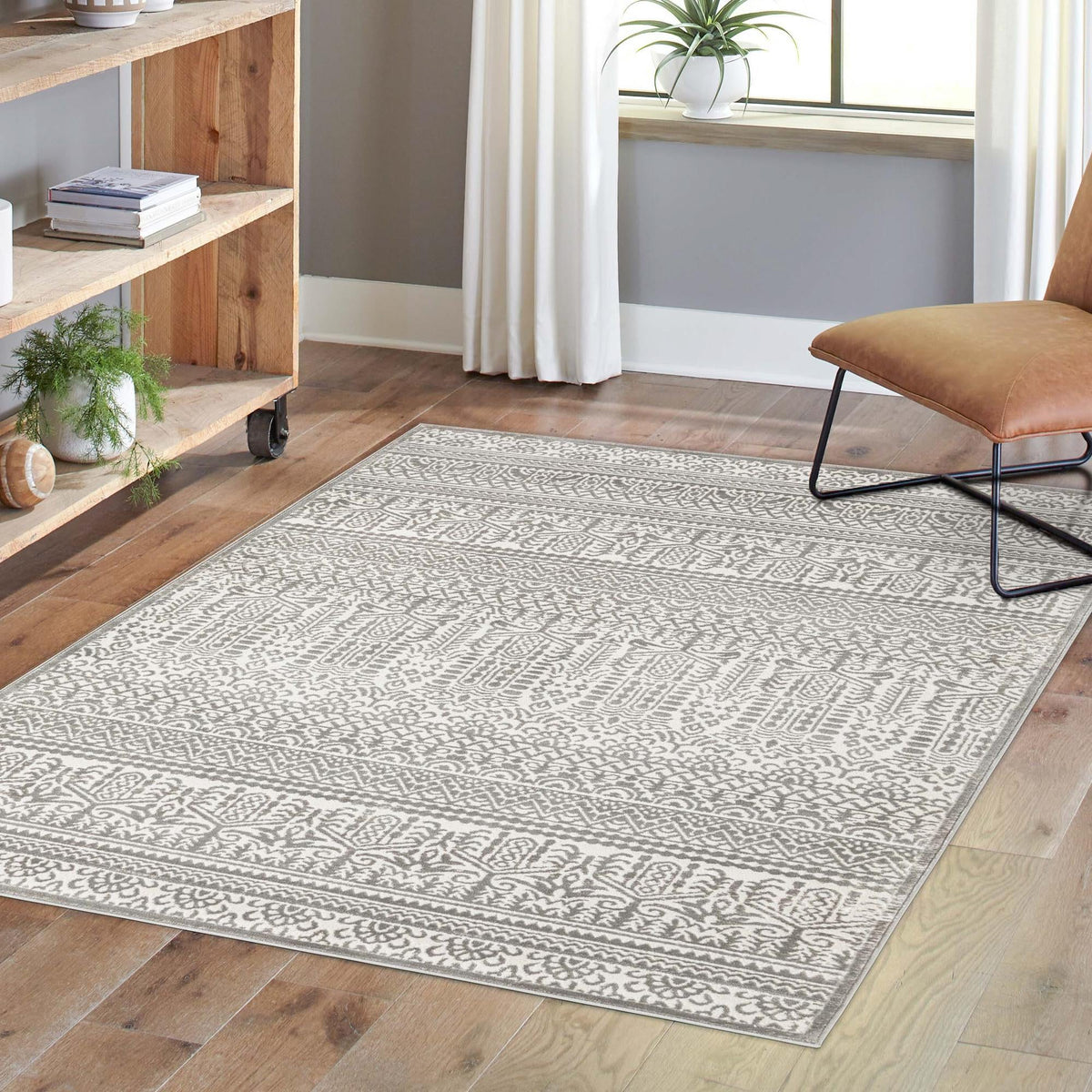 Metro Heights Collection Area Rug -  Chelsea Rectangle Gray  lifestyle 42