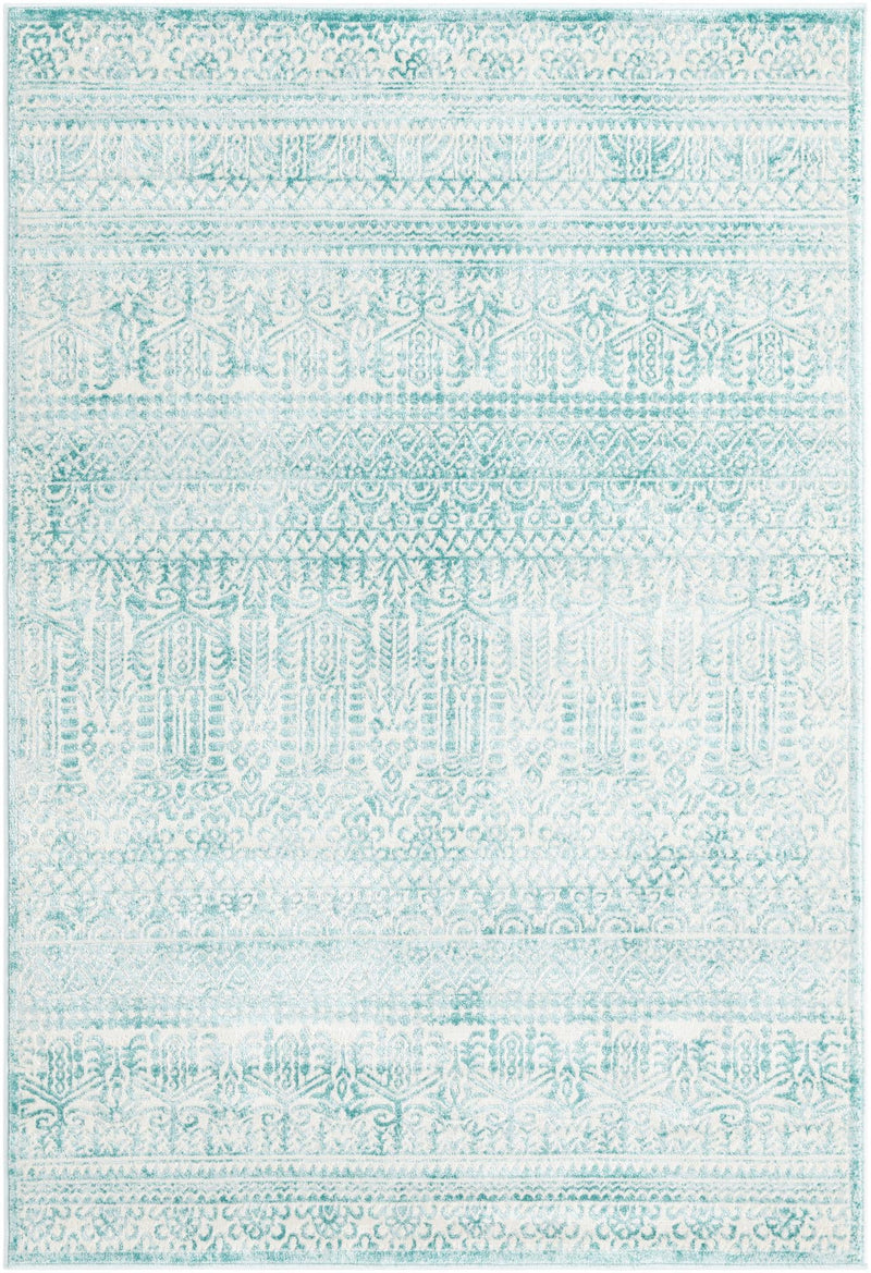 Metro Heights Collection Area Rug -  Chelsea Rectangle Teal  lifestyle 4