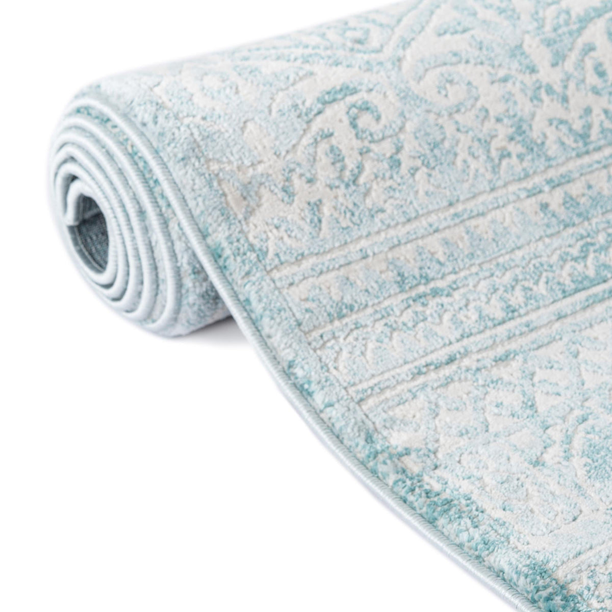 Metro Heights Collection Area Rug -  Chelsea Rectangle Teal  lifestyle 35