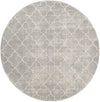 Metro Heights Collection Area Rug -  Gramercy Round Gray  lifestyle 36