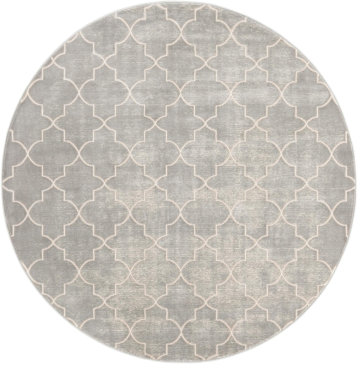 Metro Heights Collection Area Rug -  Gramercy Round Gray  lifestyle 36