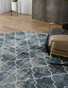 Metro Heights Collection Area Rug -  Gramercy Round Navy Blue  lifestyle 51