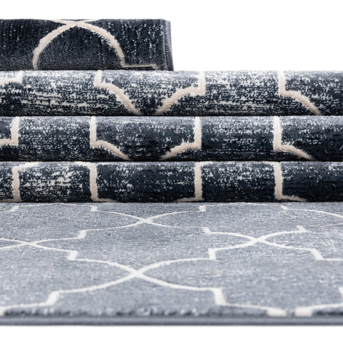 Metro Heights Collection Area Rug -  Gramercy Round Navy Blue  lifestyle 108