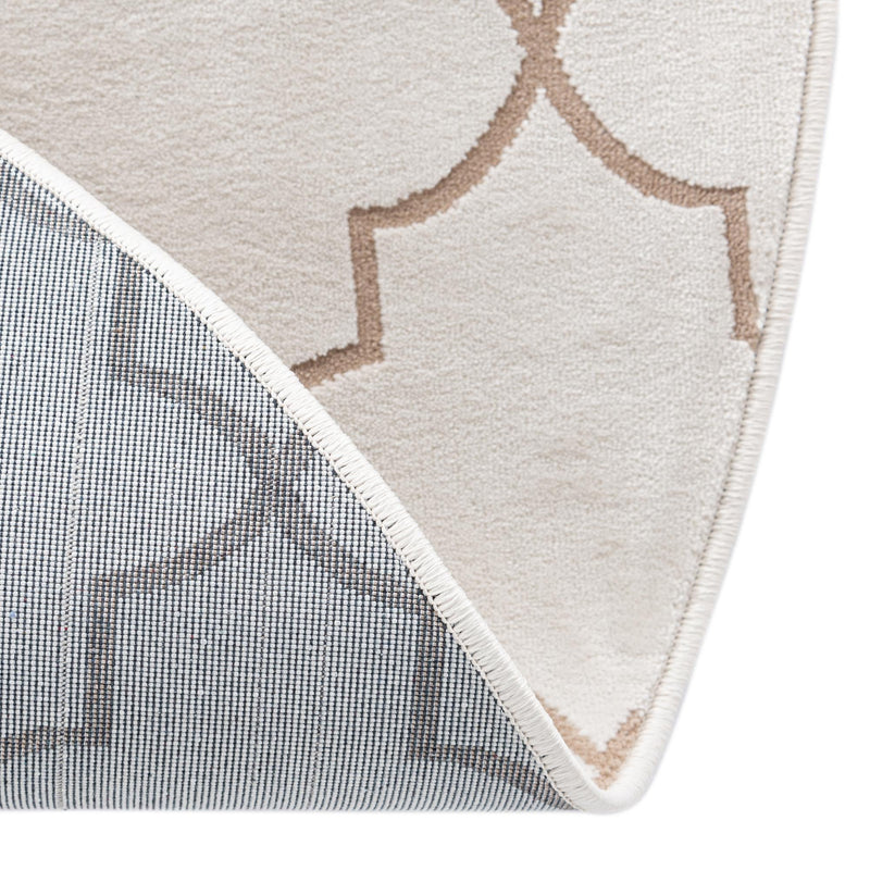 Metro Heights Collection Area Rug -  Gramercy Round White  lifestyle 81