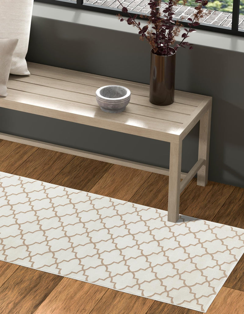 Metro Heights Collection Area Rug -  Gramercy Runner White  lifestyle 53