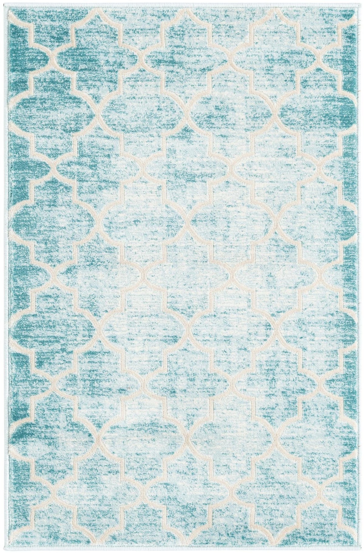 Metro Heights Collection Area Rug -  Midtown Rectangle Teal Main