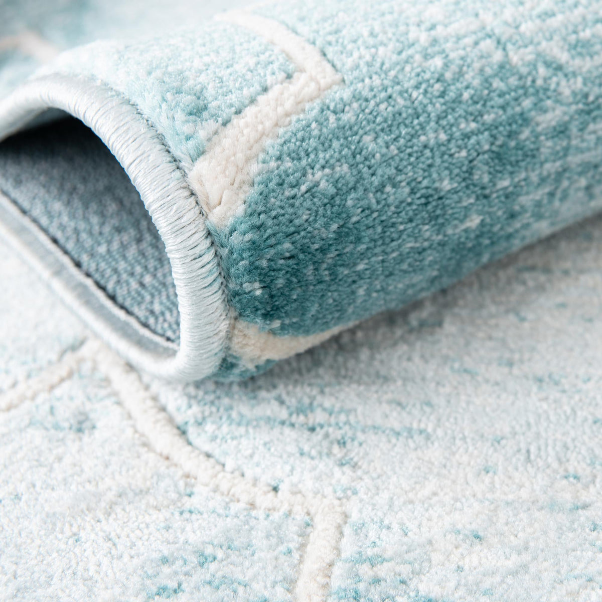 Metro Heights Collection Area Rug -  Midtown Rectangle Teal  lifestyle 5