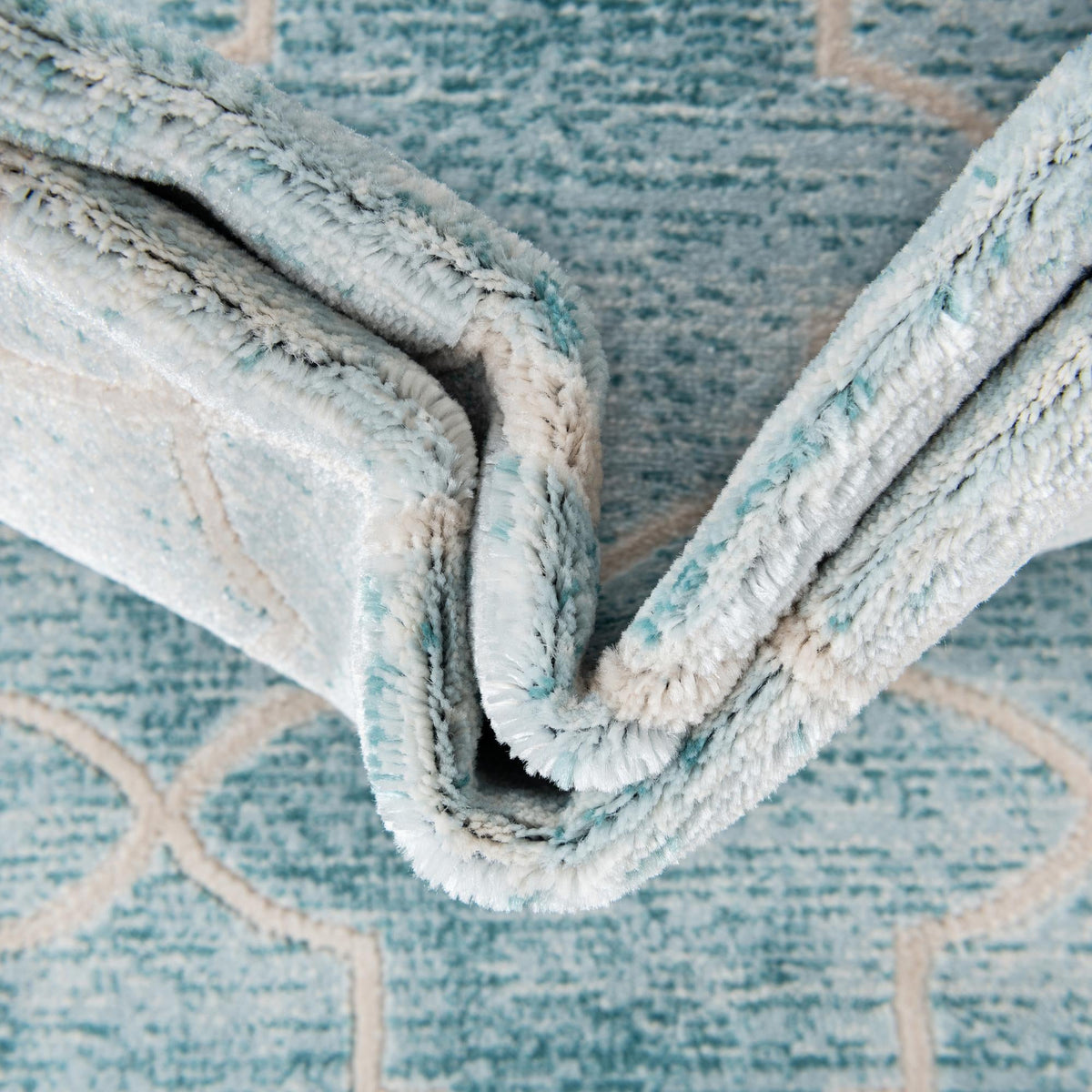 Metro Heights Collection Area Rug -  Midtown Rectangle Teal  lifestyle 7
