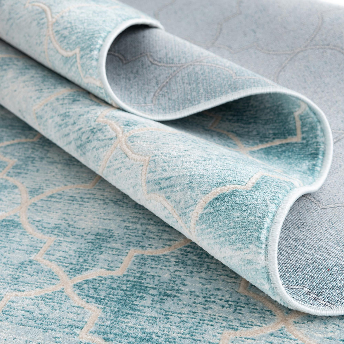 Metro Heights Collection Area Rug -  Midtown Rectangle Teal  lifestyle 12