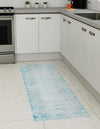 Metro Heights Collection Area Rug -  Midtown Runner Teal  lifestyle 19