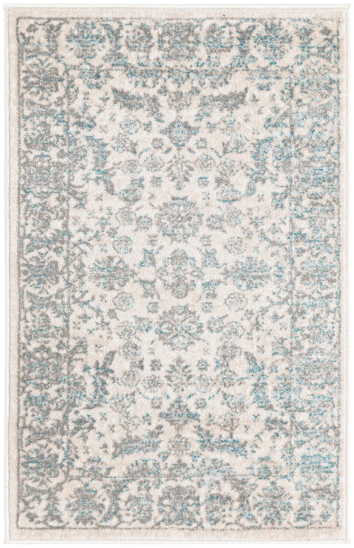 Metro Heights Collection Area Rug -  Astoria Rectangle Teal Main