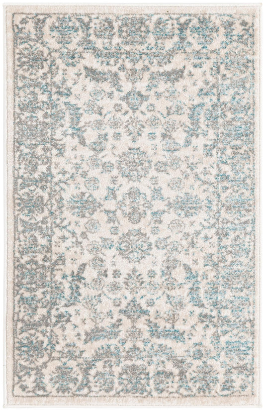 Metro Heights Collection Area Rug -  Astoria Rectangle Teal Main